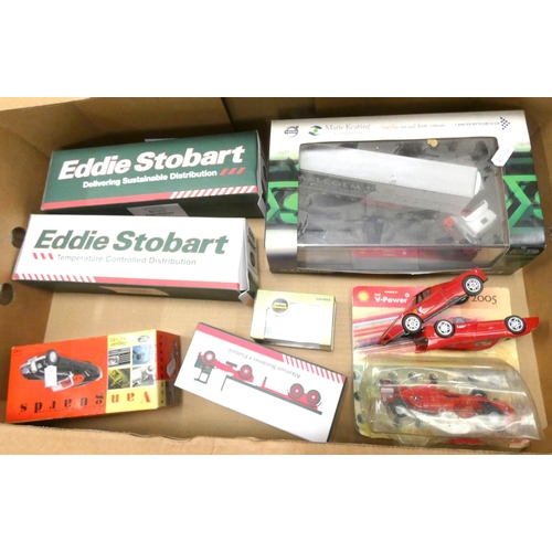 75 - Box of die cast to include Stobart's. 