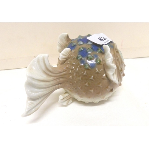 82 - Small Lladro puffer fish.