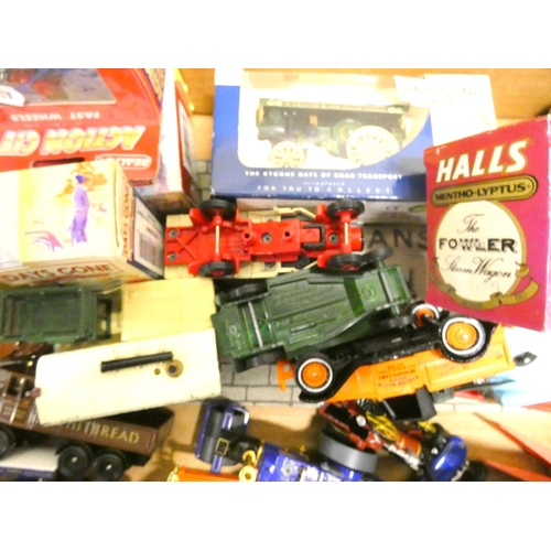 86 - Large box of Day Gone By steam engines and lorries.