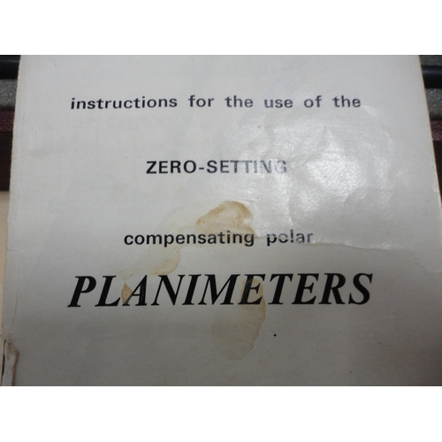 104 - Stanley planimeter and a G Coradi 'Cora Senior' planimeter.  (2)