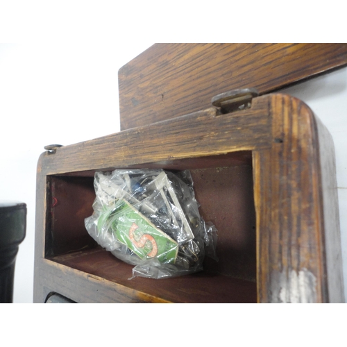 110 - Singer portable sewing machine in fitted case.