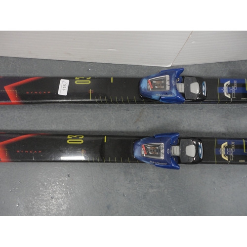 116 - Pair of Kastle skis and a pair of Dynastar Kevlar skis.