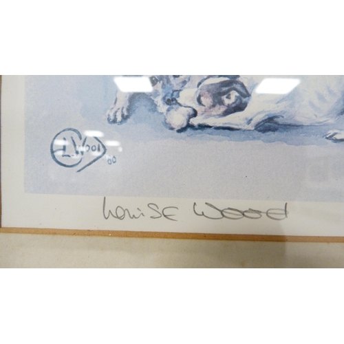 141 - Louise Wood'Real Workers'Pencil signed limited edition print, and another two by the same hand. ... 