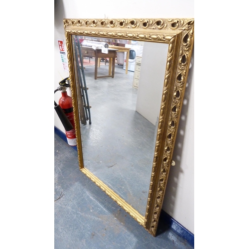 165 - Gilt framed wall mirror.