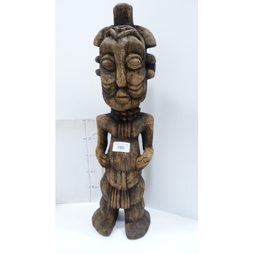 190 - Tribal wooden sculpture.