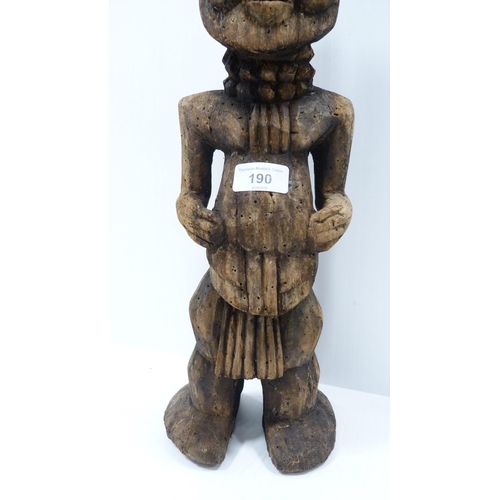 190 - Tribal wooden sculpture.