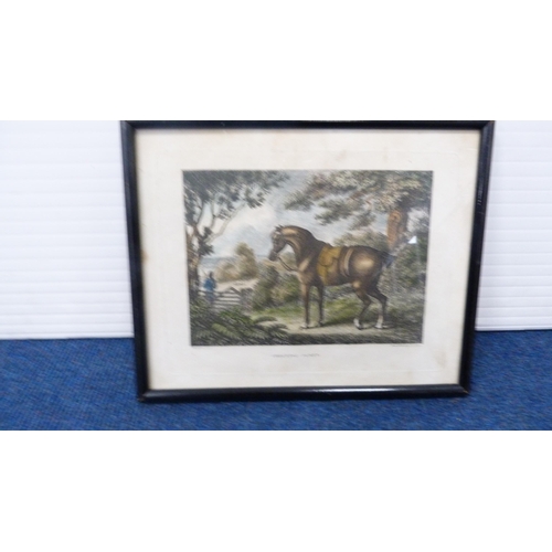 20 - Pair of Victorian hunting prints in ebonised frames, others to include other hunting and sporting pr... 