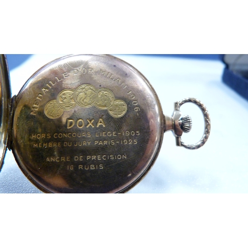 265 - Doxa pocket watch, ladies and gents watches, etc.