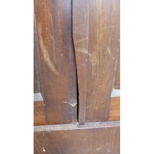 287 - 19th century mahogany bookcase with two panel doors.