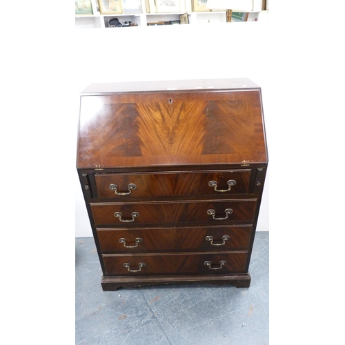 296 - Reproduction mahogany writing bureau.