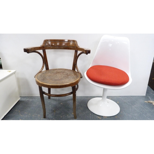 309 - Arkana-style chair and bentwood chair.  (2)