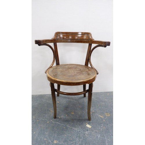 309 - Arkana-style chair and bentwood chair.  (2)