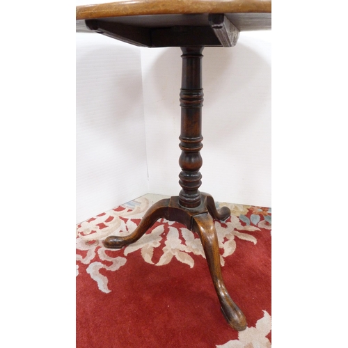 318 - Georgian mahogany snap-top tripod table.