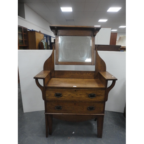 352 - Arts & Crafts oak dressing chest, c. 1930s.