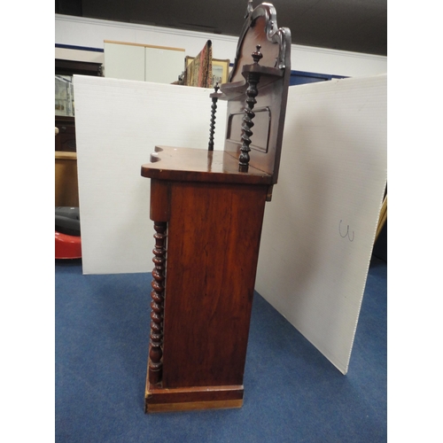 357 - Victorian mahogany serpentine-front chiffonier.