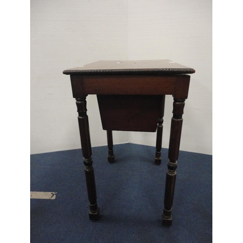 359 - 19th century mahogany sewing table.