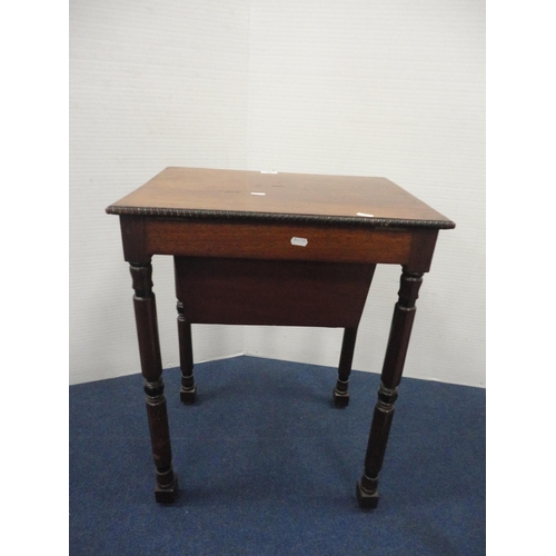 359 - 19th century mahogany sewing table.