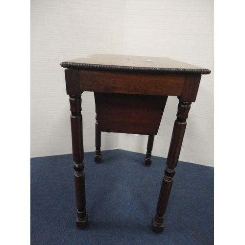 359 - 19th century mahogany sewing table.