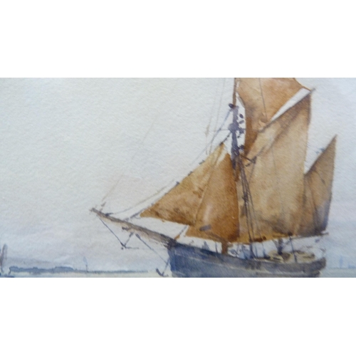 36 - Francis LekeSailing boatSigned and dated '73, watercolour, and two other watercolours.  (3)... 