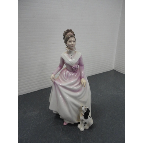 94 - Five Royal Doulton figures to include 'Joy', 'Amanda', 'Goody Two Shoes', 'Loving You' and 'Good Com... 