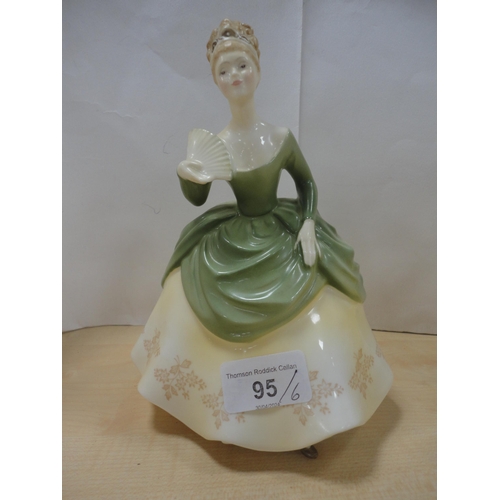 95 - Five Royal Doulton figures to include 'Coralie', 'Diane', 'Adrienne', 'Kirsty' and 'Soirée', ... 