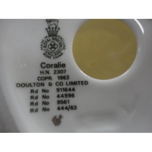 95 - Five Royal Doulton figures to include 'Coralie', 'Diane', 'Adrienne', 'Kirsty' and 'Soirée', ... 