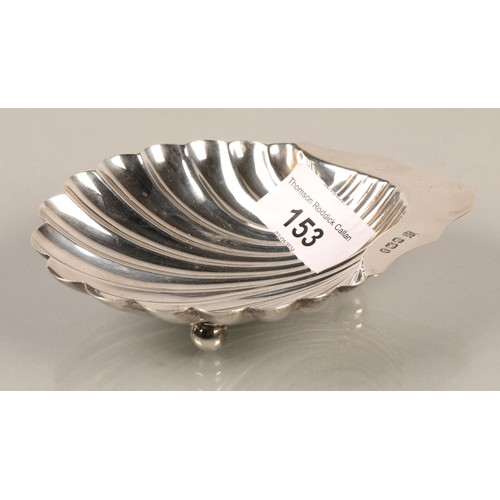 153 - Silver shell dish, Sheffield 1896, 64g