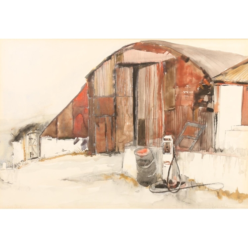 389 - JOAN RENTON RSW (b1935) *ARR* Willie's Shed Watercolour painting, signed lower right and titled lowe... 