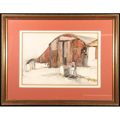 389 - JOAN RENTON RSW (b1935) *ARR* Willie's Shed Watercolour painting, signed lower right and titled lowe... 