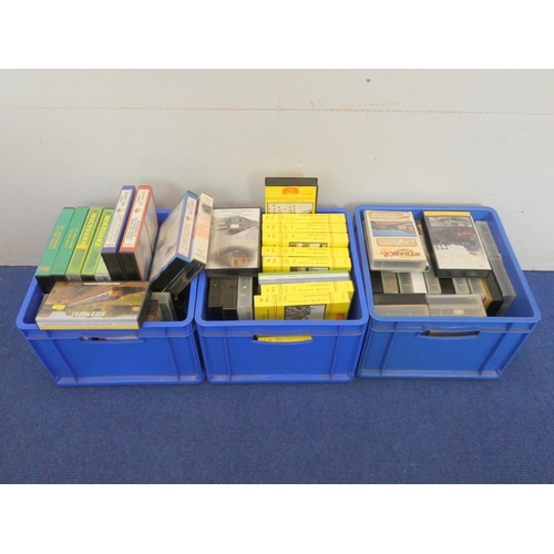 200 - Three boxes of railway enthusiast videos to include B&R Southern Steam Finale, Vol I & II of... 