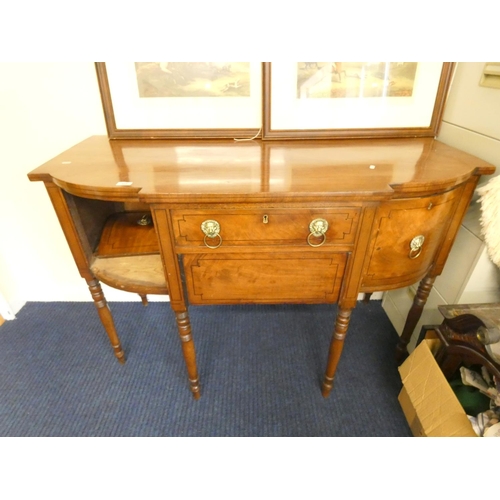 528 - Georgian sideboard fited two doors and two drawers.a/f