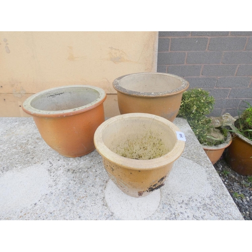 549 - Three small garden planters.