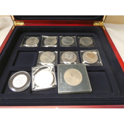 523 - Cased coin collection to include a limited edition Elizabeth II 80th Birthday crown 27605/50000, 201... 