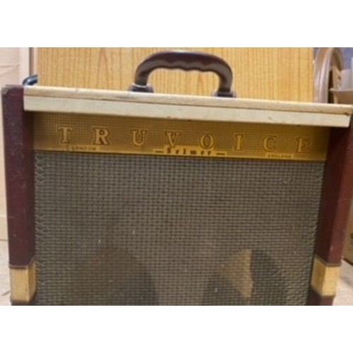 322 - Selmer Truevoice vintage portable amplifier, 43 x 38 x 21 cm