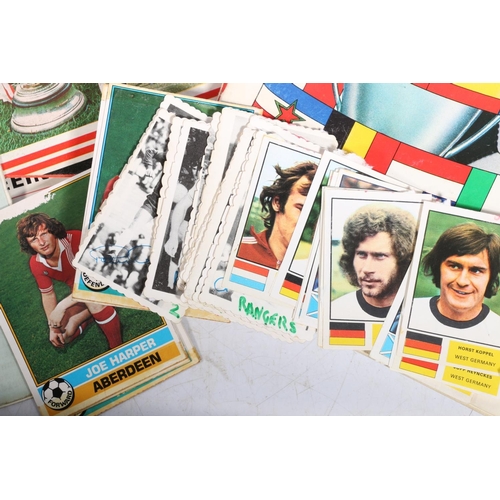 281 - Vintage football sticker books including 1977 Panini Euro Football (complete), together with other f... 