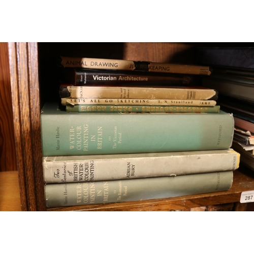 287 - Shelf containing art books.