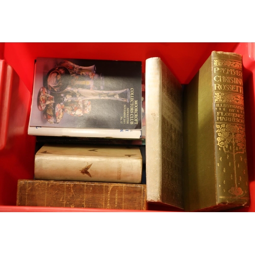 294 - Box of books to include The Works of Alfred Lord Tennyson, etc.