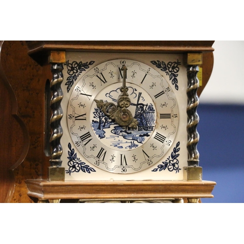 63 - Reproduction Dutch style wall clock.