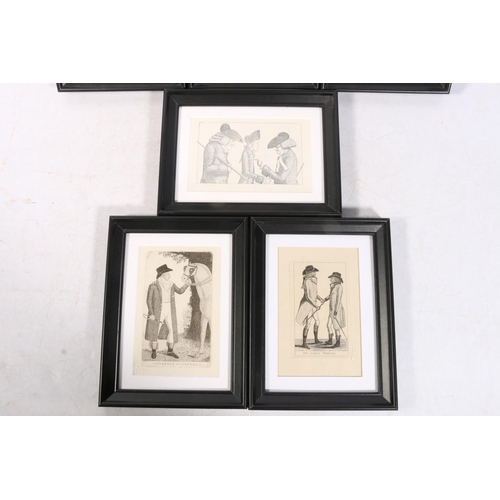 67 - After John Kay (1742-1826) Group of character print etchings, to include titled examples, 