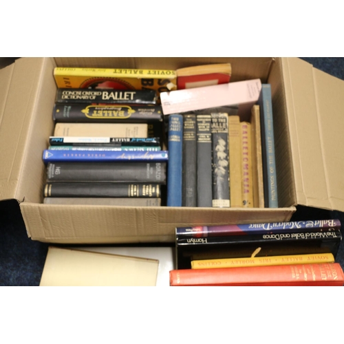 299 - Two boxes of books to include Ballet, Art, etc.