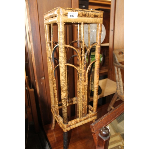 697 - Bamboo plant stand, 65cm tall.