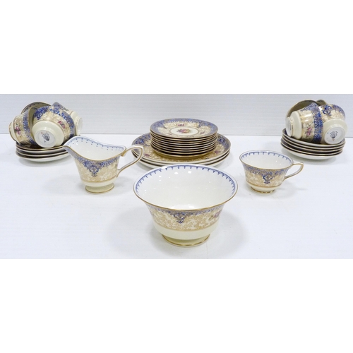 229 - Royal Worcester porcelain part china tea service by Walter Sedgley, c. mid-20th century, comprising ... 