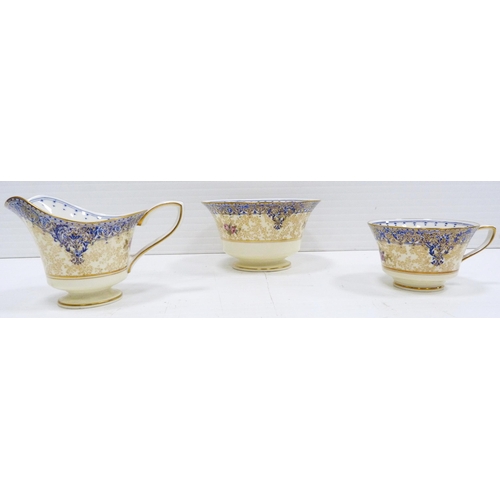 229 - Royal Worcester porcelain part china tea service by Walter Sedgley, c. mid-20th century, comprising ... 