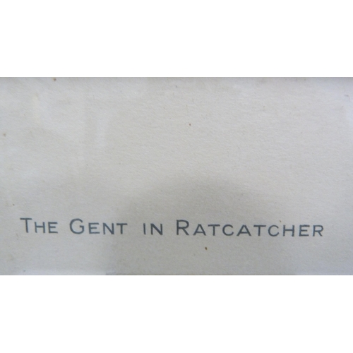 317 - After Charles Johnson Payne 'Snaffles' (British, 1884 - 1967)The Gent in RatcatcherPencil signed col... 