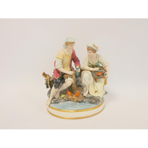 171 - Group of late 19th/20th Century, Continental porcelain figures and groups, in the style of Naples an... 