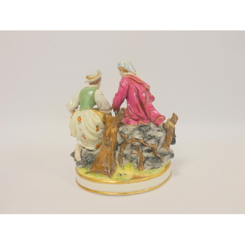 171 - Group of late 19th/20th Century, Continental porcelain figures and groups, in the style of Naples an... 