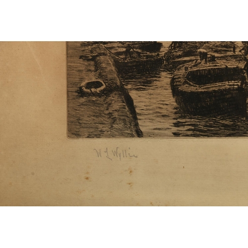 387 - WILLIAM LIONEL WYLLIE RA (British 1851-1931) Newcastle-on-Tyne Etching, pencil signed lower left, 22... 