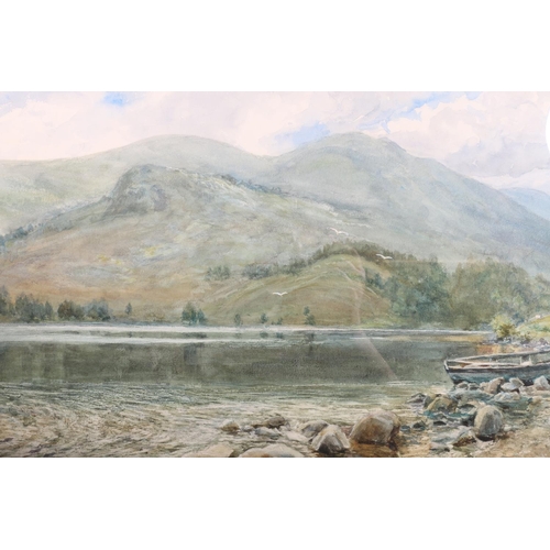 410 - GERTRUDE MARTINEAU, Loch-an-Eileen Aviemore 1917, watercolour, unsigned, 30cm x 47cm, frame 50cm x 6... 