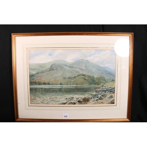 410 - GERTRUDE MARTINEAU, Loch-an-Eileen Aviemore 1917, watercolour, unsigned, 30cm x 47cm, frame 50cm x 6... 