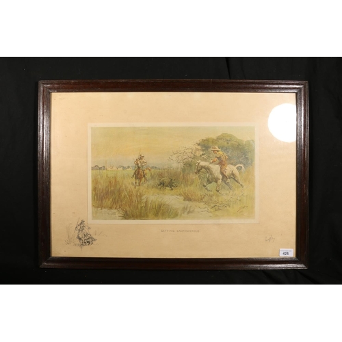 425 - CHARLES JOHNSON PAYNE A.K.A SNAFFLES, Getting Cantankerous, pencil signed print with blindstamp, ima... 